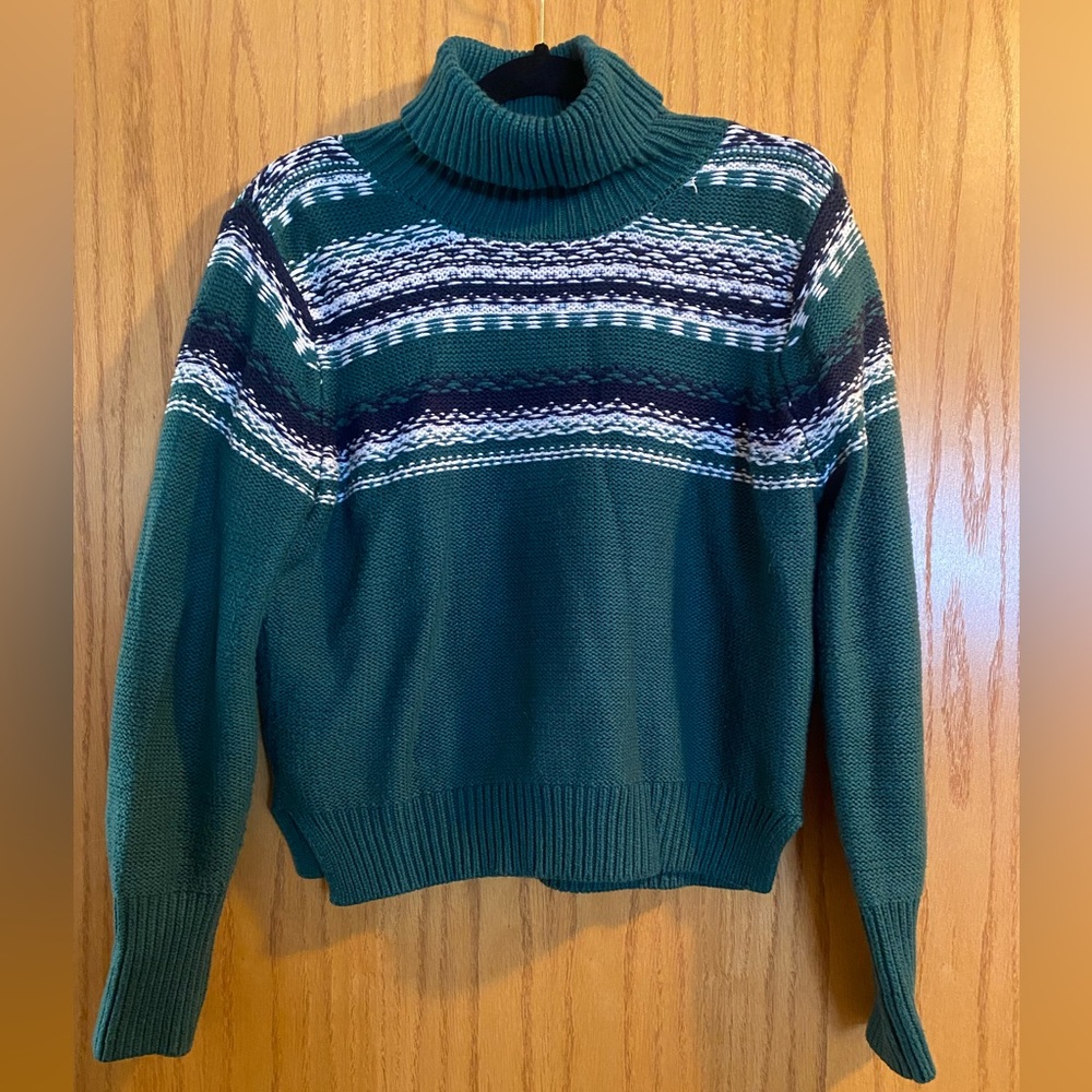 Warm green sweater